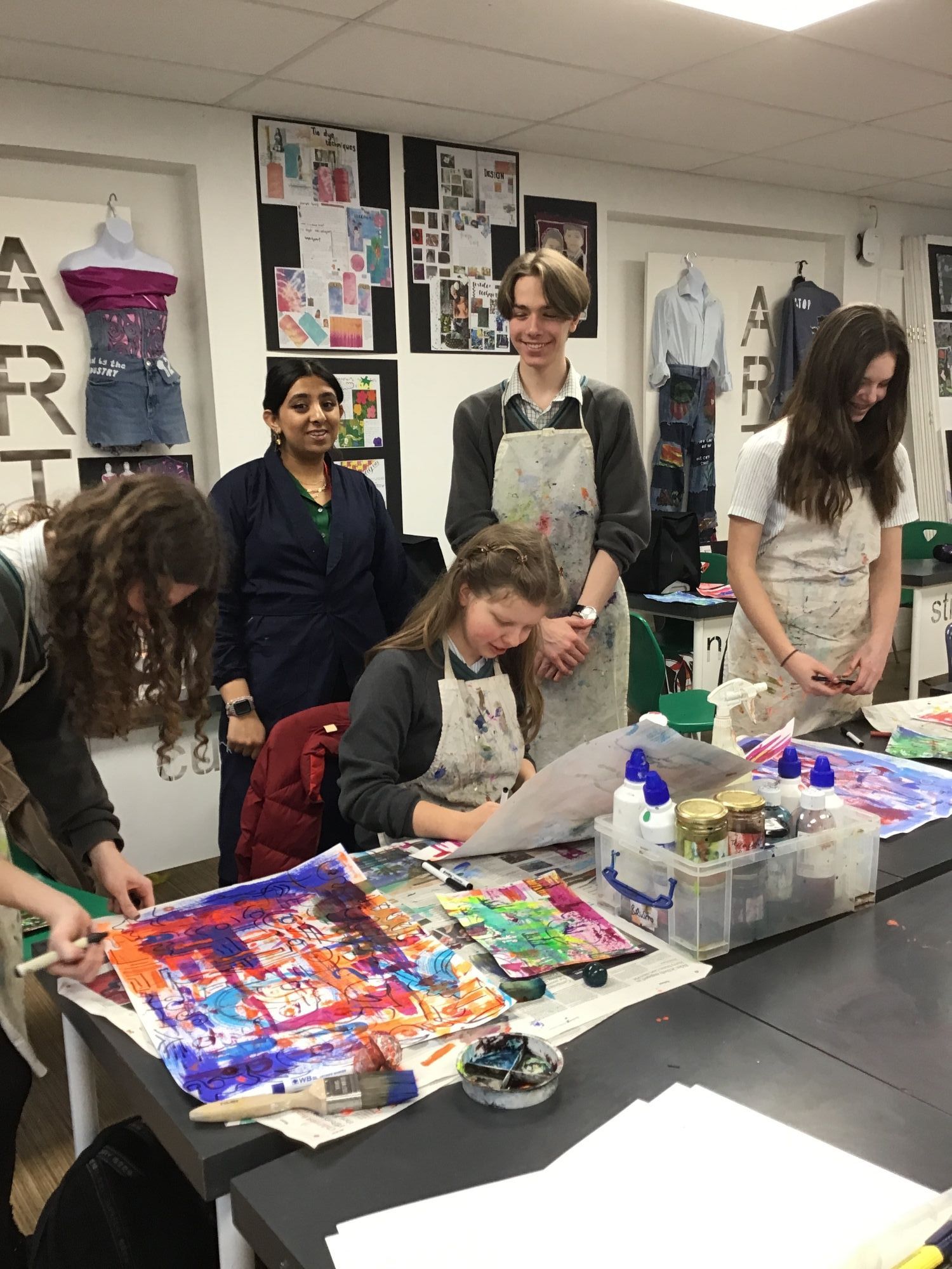 Art Workshop with visiting textile designer