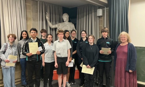 Students at the Classical Reading Competition
